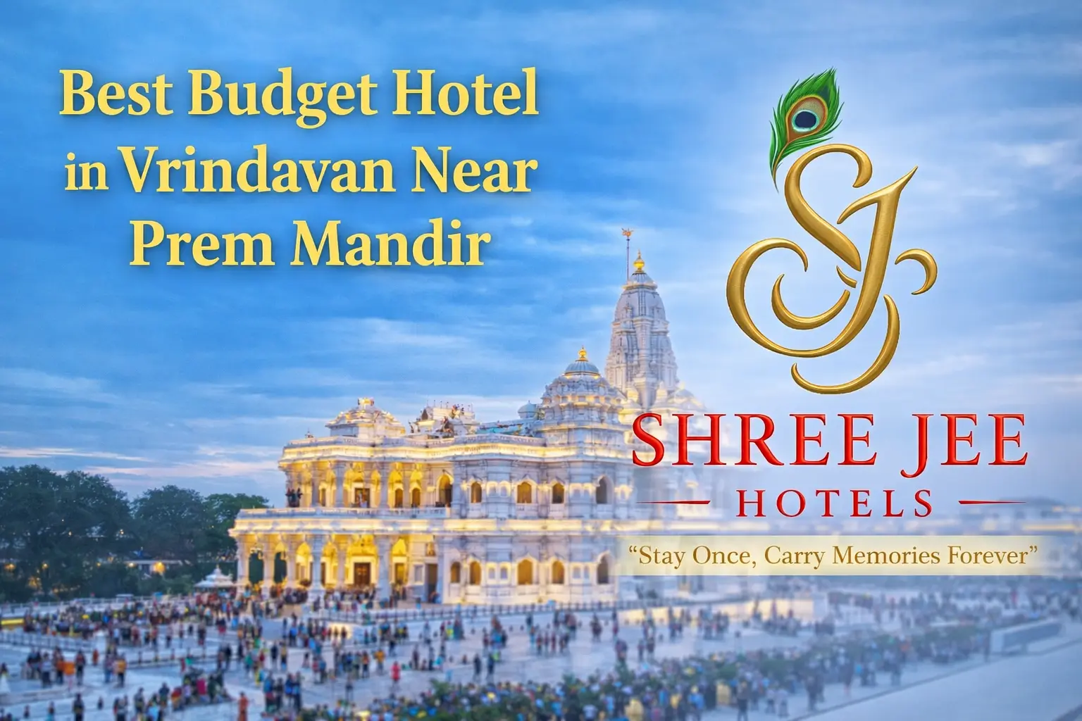 hotel in Vrindavan near Prem Mandir